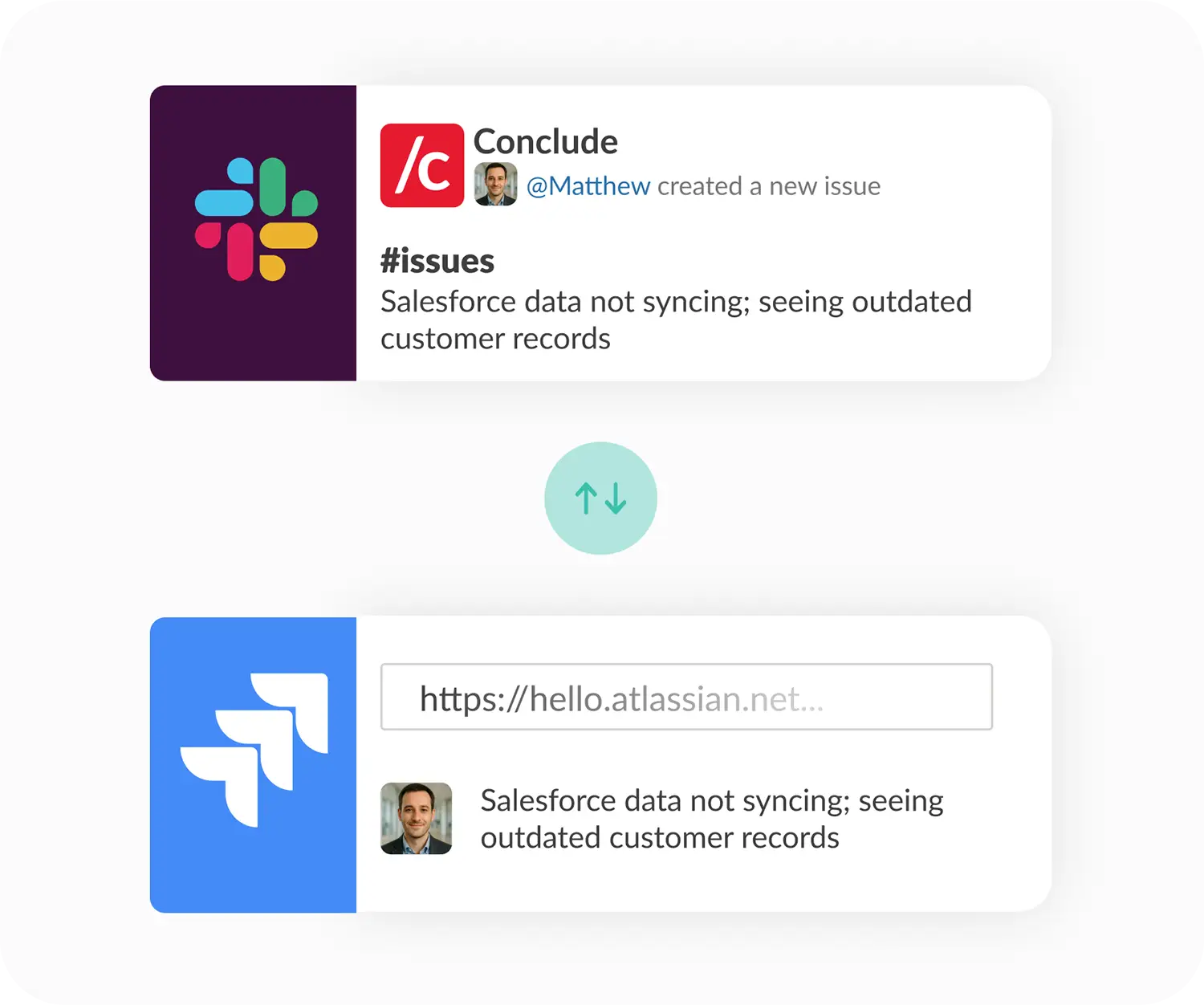 slack and jira